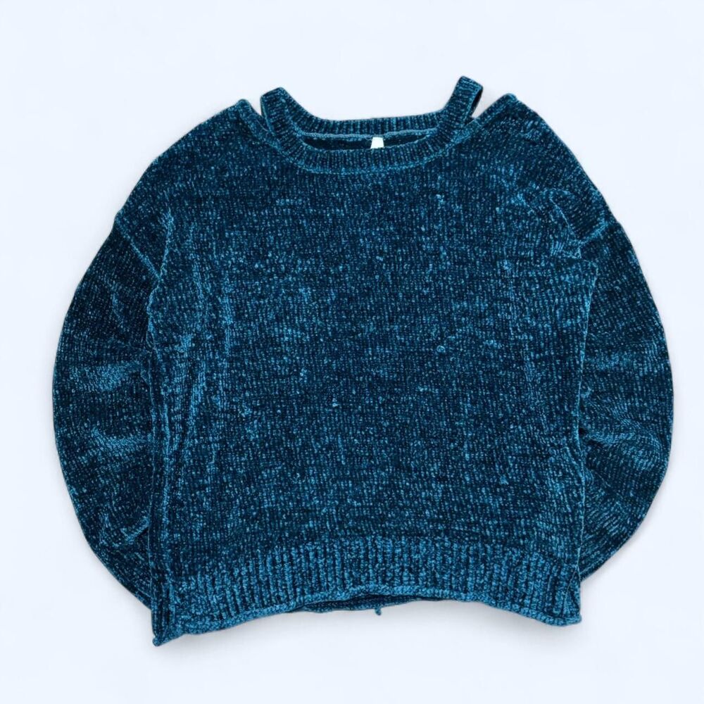 Mudd-clothing Women's Blue and Green Jumper